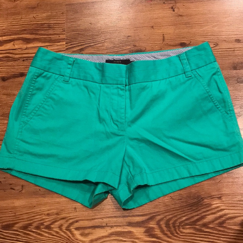 J Crew Teal Chino Shorts